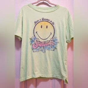 aerie light lime green tee